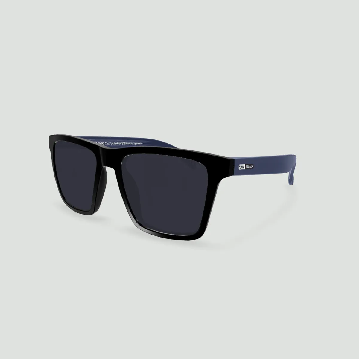 Lunettes de soleil Miami Tech 3  Noir - Verres Gris - Bleu