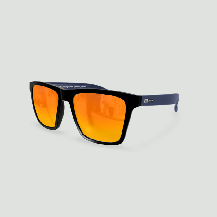 Lunettes de soleil Miami Tech 3  Noir - Verres Red Fire - Bleu