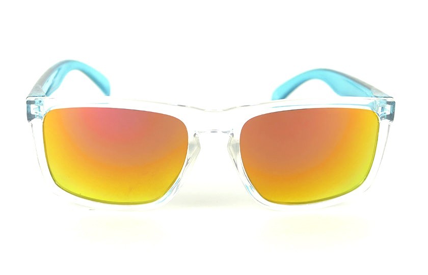 Transparent - Red Fire Lenses - Ice Blue