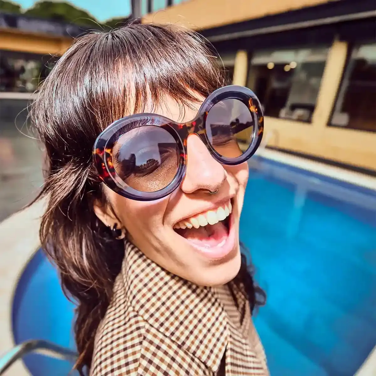 Lunettes Bianca papillon — Rétro seventies raffinée
