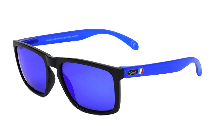 Daytona Noir - Verres Bleu - Bleu