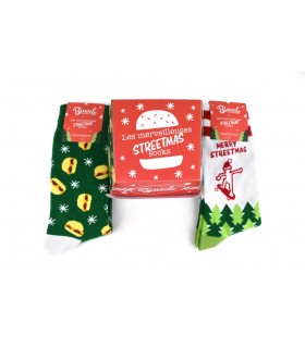 Pack Burger : 2 chaussettes Noël