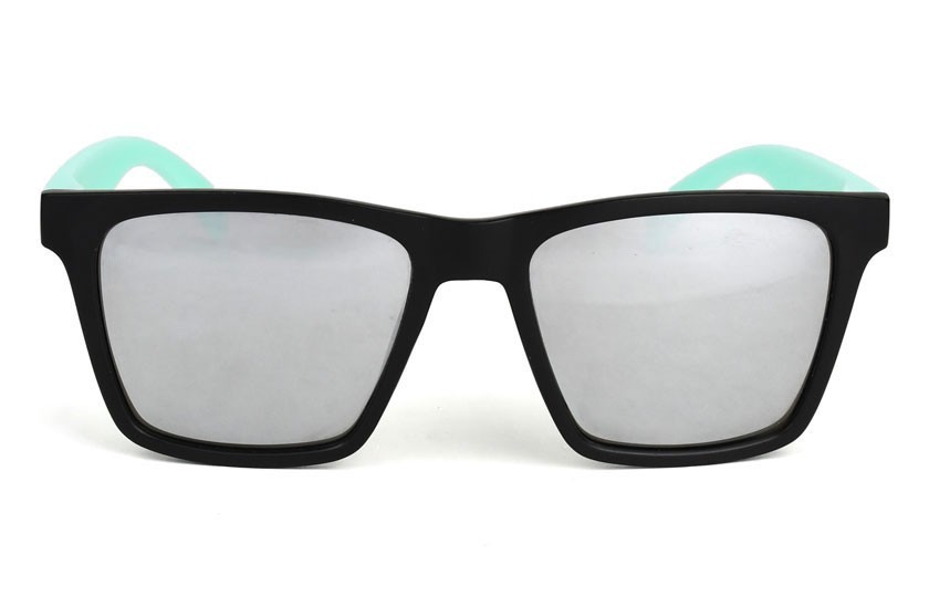 Miami Black - Silver Glasses - Pastel Green