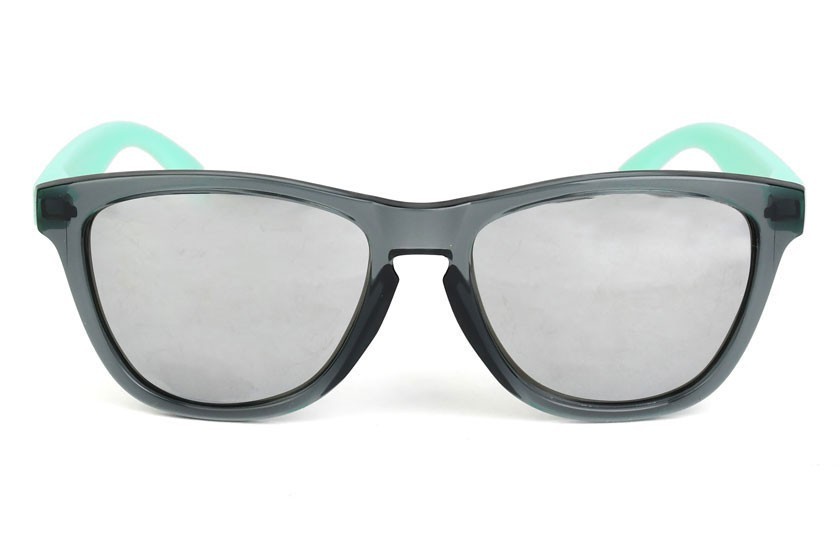 Original Grey - Silver Glasses - Pastel Green