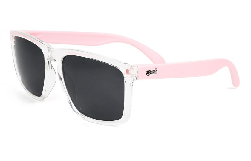 Daytona Transparent - Grey Glasses - Pastel Pink