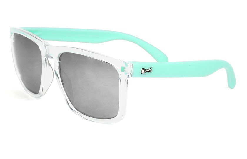Daytona Transparent - Silver Glasses - Pastel Green