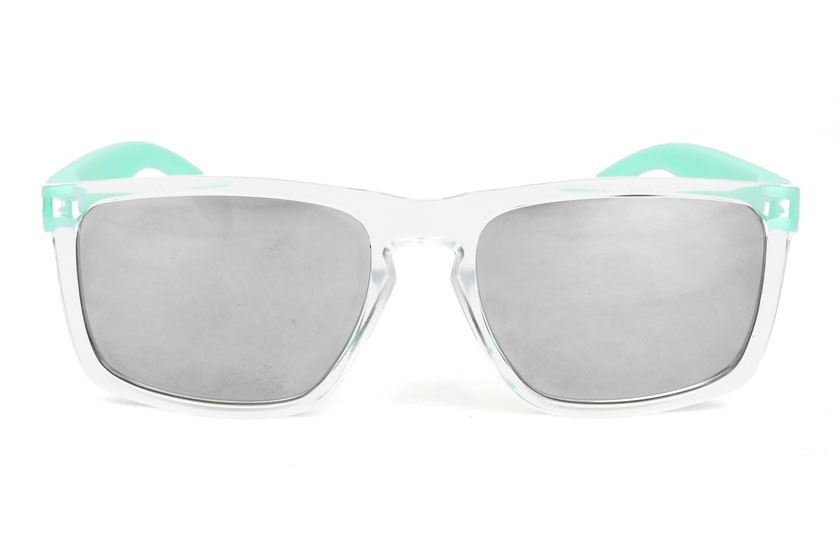 Daytona Transparent - Silver Glasses - Pastel Green
