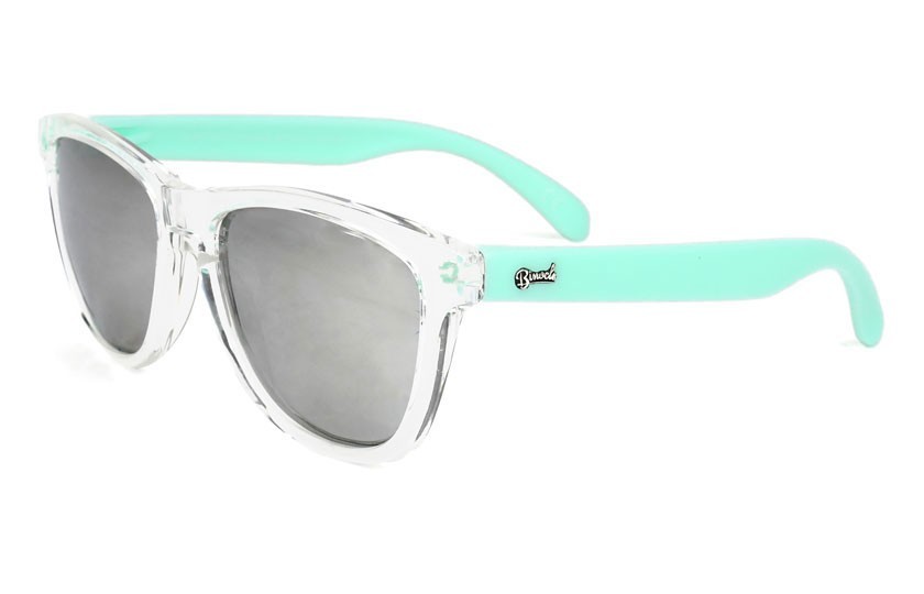 Original Transparent - Silver Glasses - Pastel Green