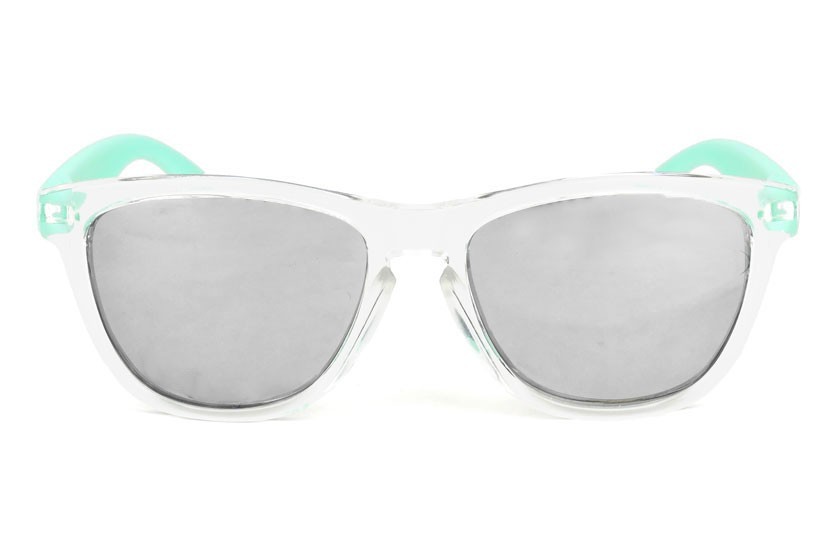 Original Transparent - Silver Glasses - Pastel Green