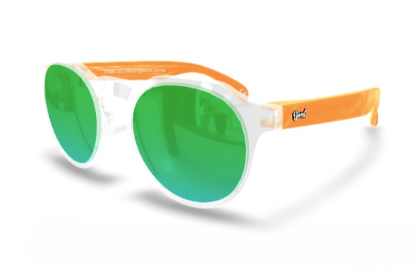 Little Columbia Transparent - Green Lenses - Orange