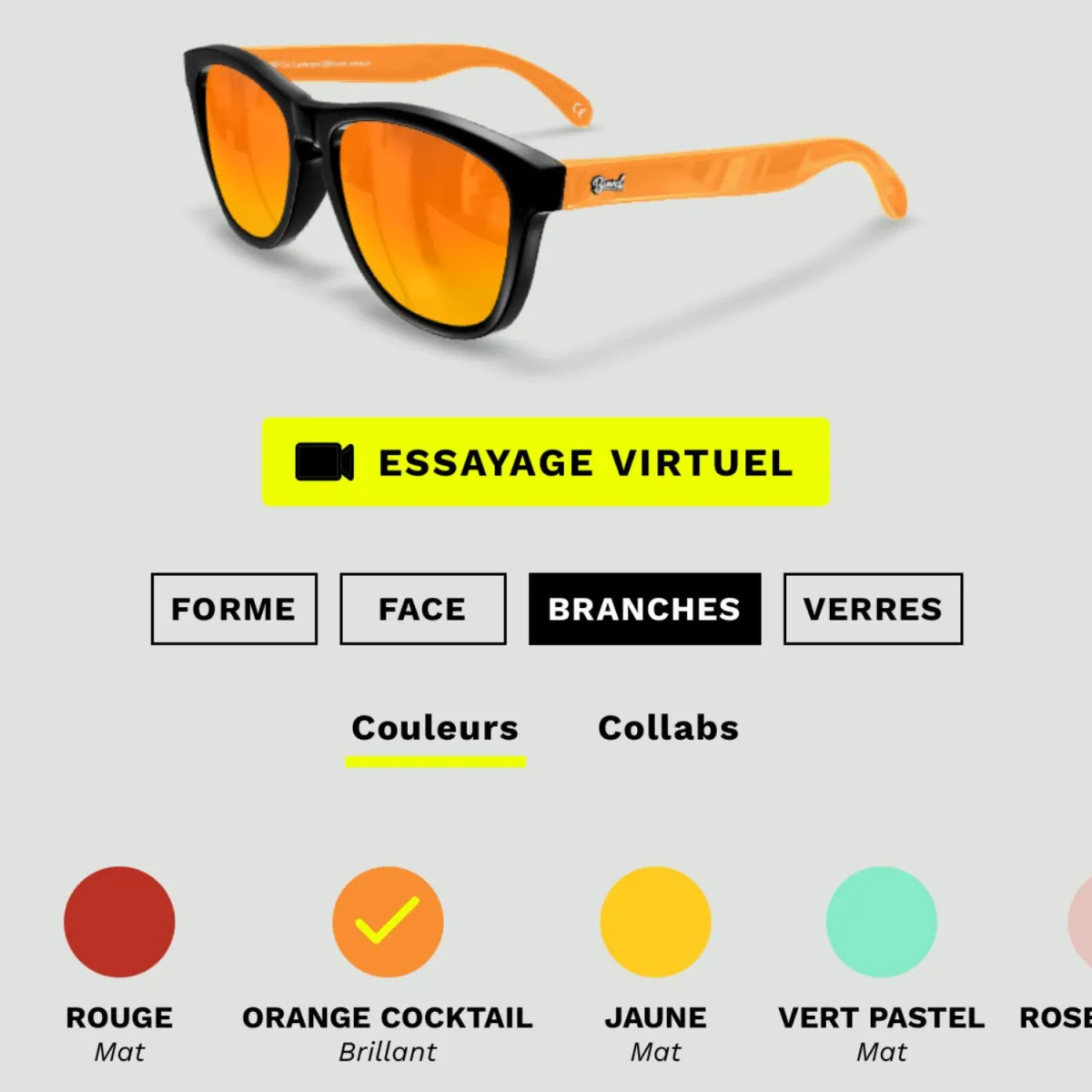 Customizable sunglasses - UV400 polarized lenses