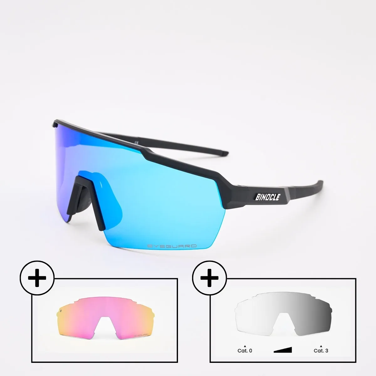 Binocle sprint Pack: sunglasses + 2 lenses of your choice