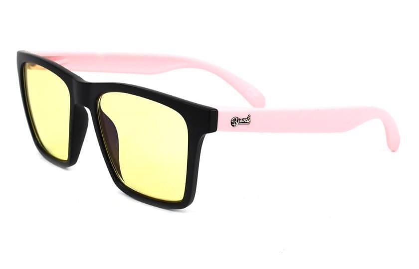 Lunettes anti fatigue Miami Noir - Verres 60% filtration - Rose Pastel 35