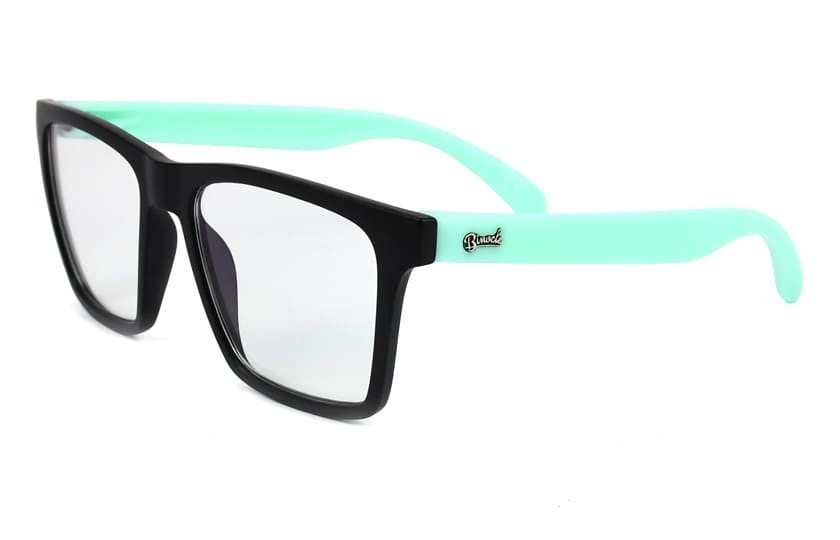 Lunettes anti fatigue Miami Noir - Verres 30% filtration - Vert Pastel 35