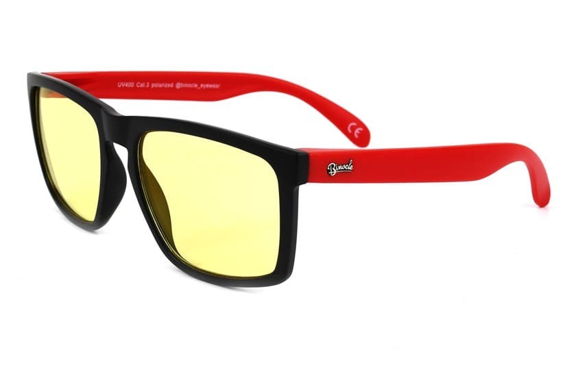 Lunettes anti fatigue Daytona Noir - Verres 60% filtration - Rouge 35