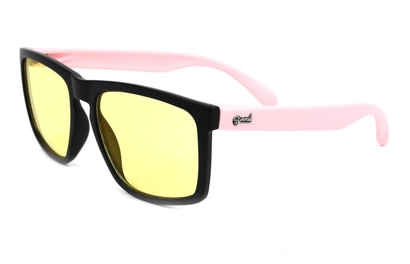 Lunettes anti fatigue Daytona Noir - Verres 60% filtration - Rose Pastel 35