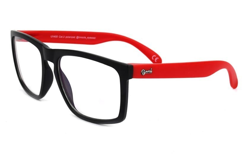 Lunettes anti fatigue Daytona Noir - Verres 30% filtration - Rouge 35
