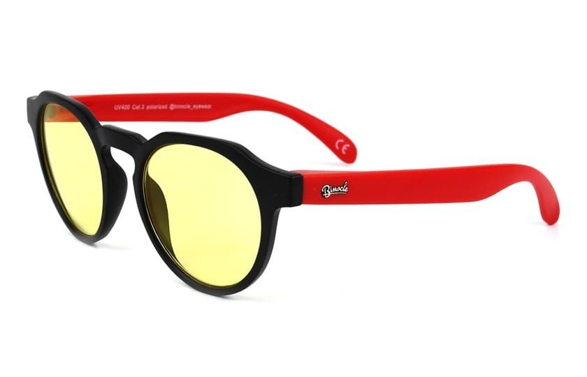 Lunettes anti fatigue Columbia Noir - Verres 60% filtration - Rouge 35