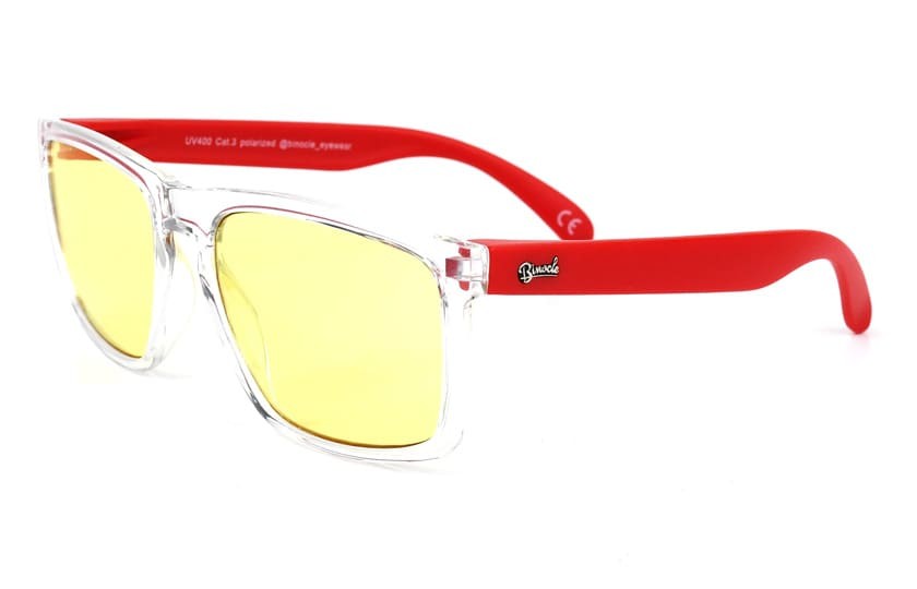 Daytona Transparent - Verres 60% filtration - Rouge