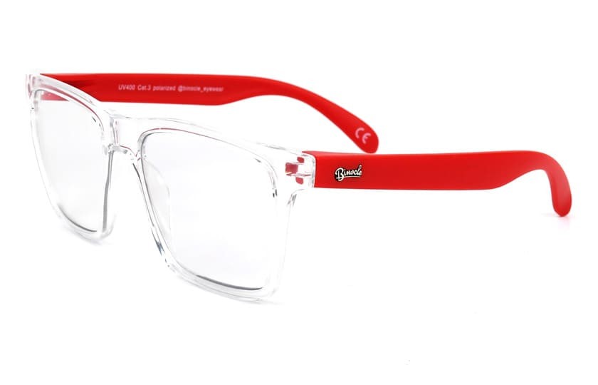 Miami Transparent - 30% Filtration Lenses - Red