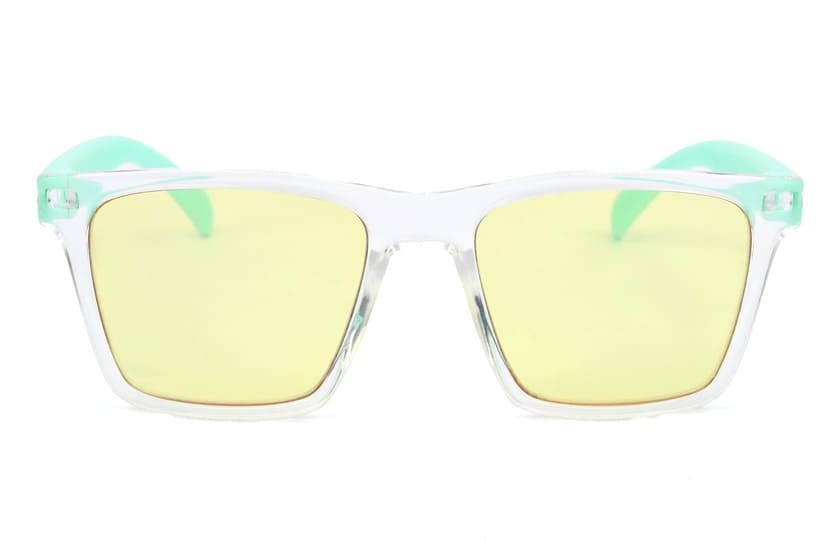 Miami Transparent - 60% Filtration Lenses - Pastel Green