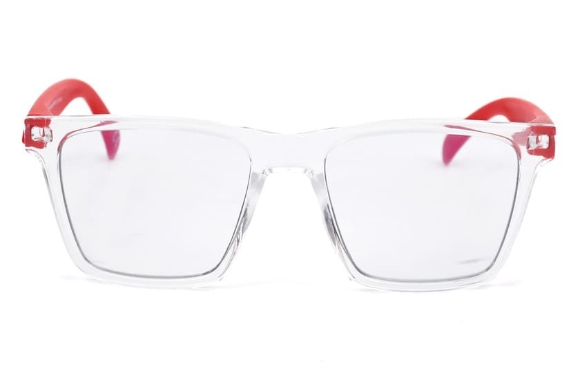 Miami Transparent - 30% Filtration Lenses - Red