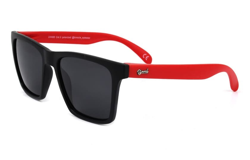 Miami Black - Lenses Grey - Red