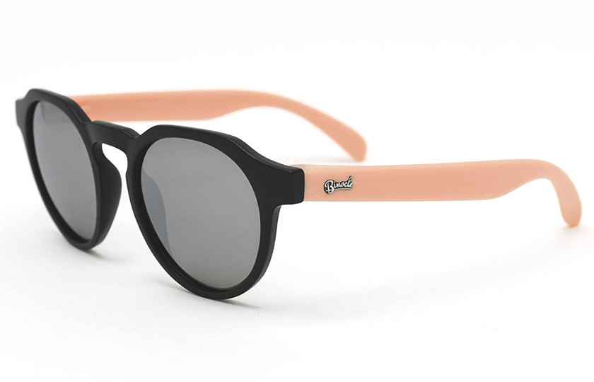 Columbia Black - Lenses Silver - Mat Peach