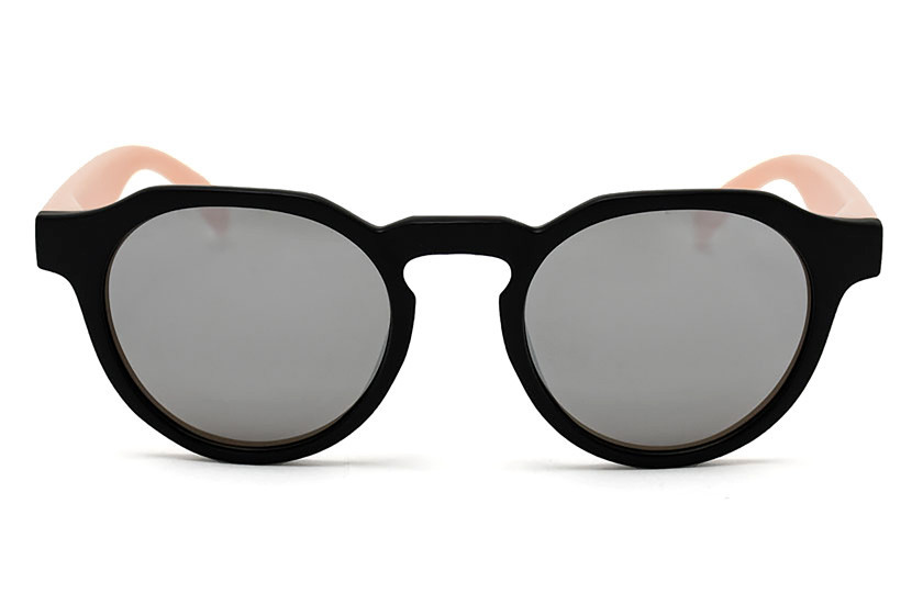 Columbia Black - Lenses Silver - Mat Peach
