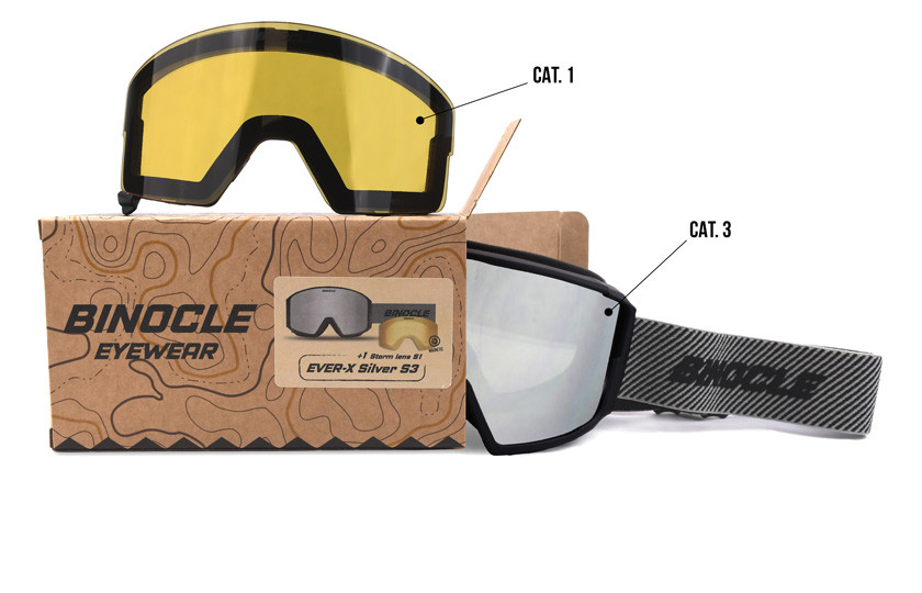 Ever-x Silver + Storm Yellow Lens