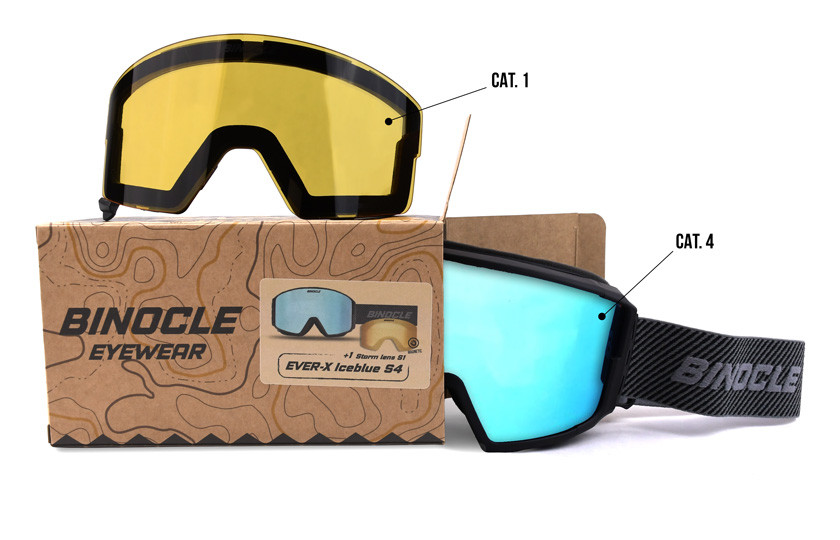 Ever-x Ice Blue + Storm Yellow Lens