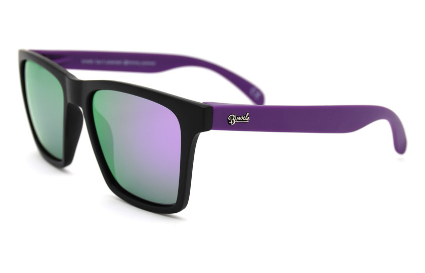 Miami Black - Lenses Purple - Purple mat