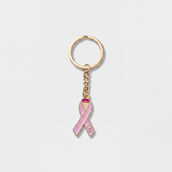 Porte-clé Ruban Rose Binocle | Soutenez la lutte contre le cancer du sein