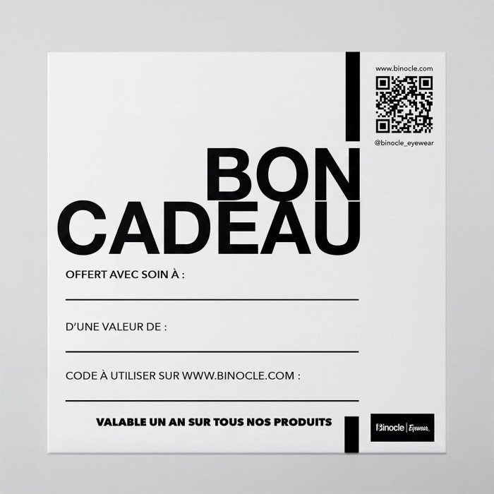 Bon cadeau à offrir
