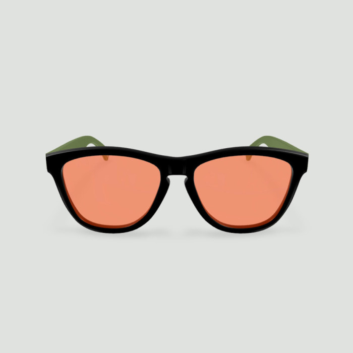 Lunettes anti-lumière bleue 90% – Original noir – Kaki – Protection maximale