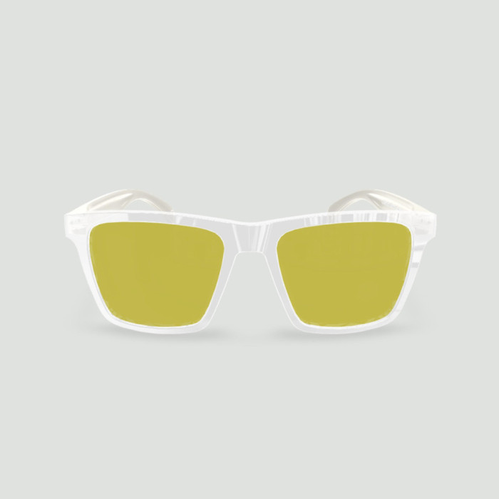 Lunettes anti-lumière bleue 60% – Miami transparent – Gris pastel mat – Confort renforcé
