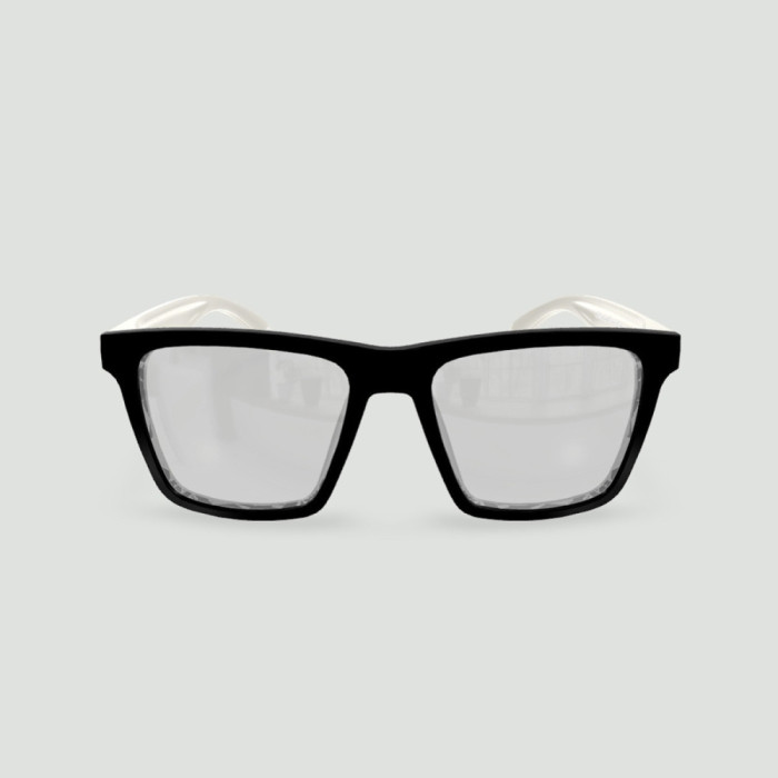 Lunettes anti-lumière bleue 30% – Miami noir – Gris pastel mat – Usage quotidien