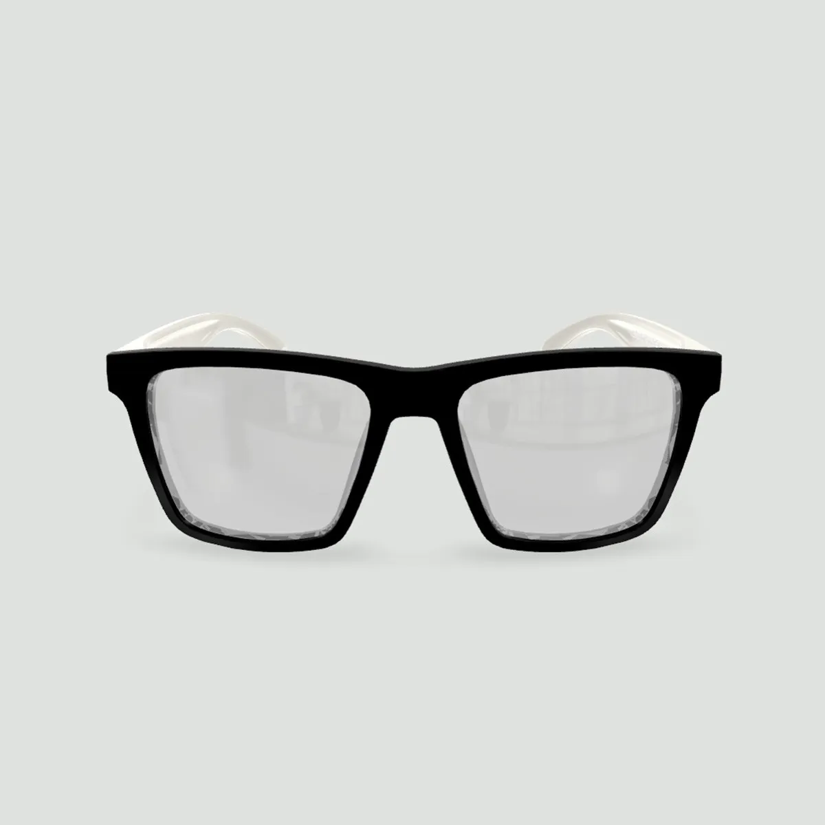 Lunettes anti-lumière bleue 30% – Miami noir – Gris pastel mat – Usage quotidien