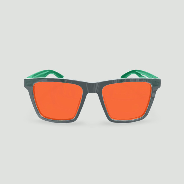 Lunettes anti-lumière bleue 90% – Miami gris – Vert sapin mat – Protection maximale