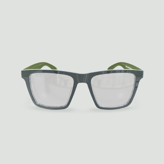Lunettes anti-lumière bleue 30% – Miami gris – Kaki – Usage quotidien