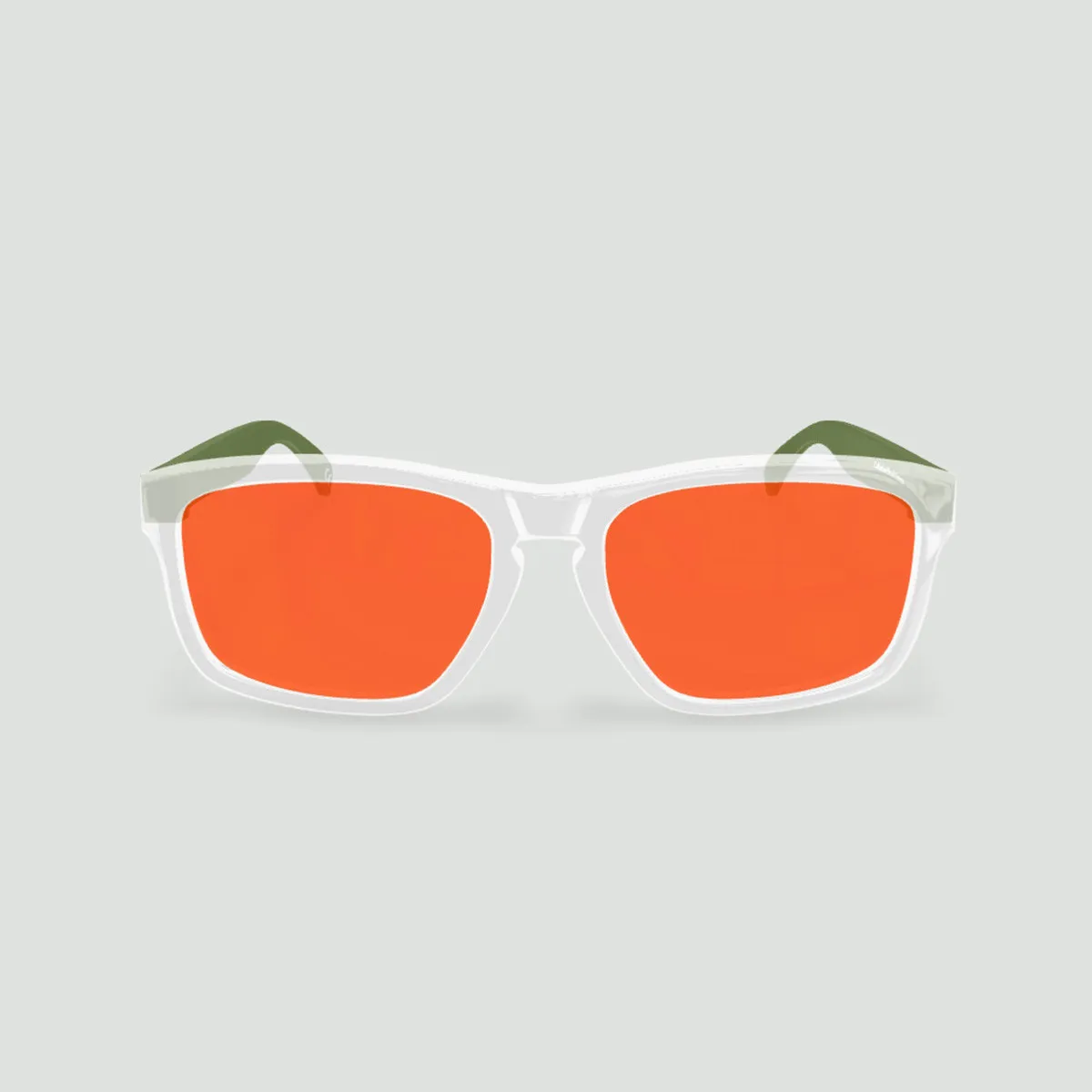 Lunettes anti-lumière bleue 90% – Daytona transparent – Kaki – Protection maximale