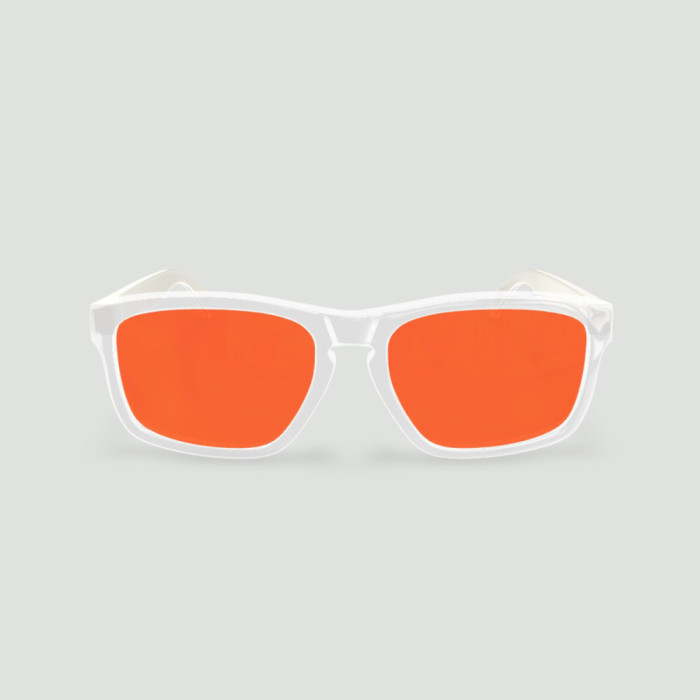 Lunettes anti-lumière bleue 90% – Daytona transparent – Gris pastel mat – Protection maximale