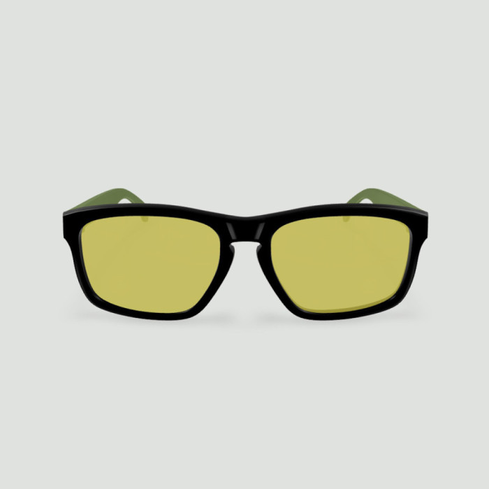 Lunettes anti-lumière bleue 60% – Daytona noir – Kaki – Confort renforcé