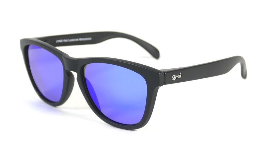 Black - Blue glasses - Black