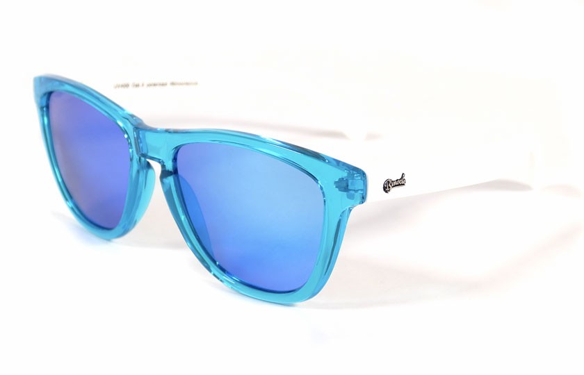 Light Blue - Ice blue glasses- White