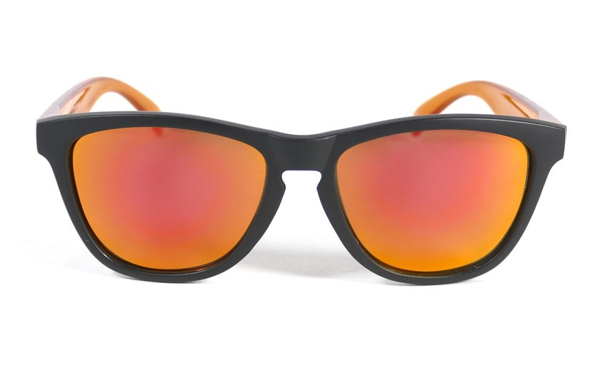 Black - Red fire glasses - Orange