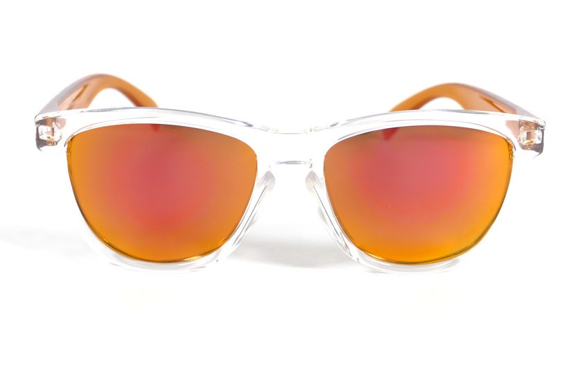 Transparent - Red fire glasses - Orange