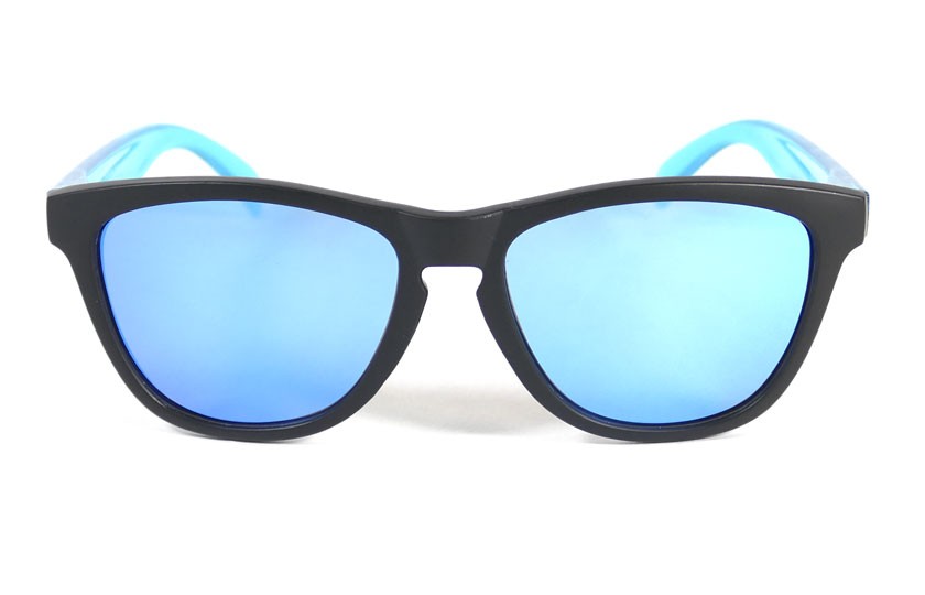 Black - Ice blue glasses- Light Blue