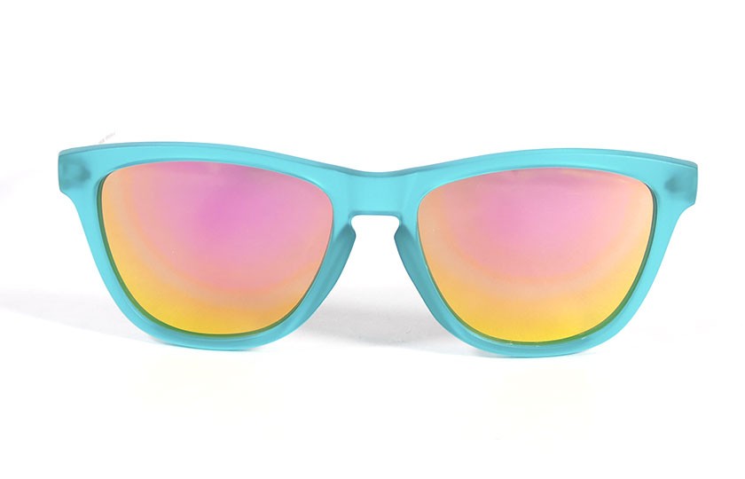 Duck Blue - Pink glasses - White