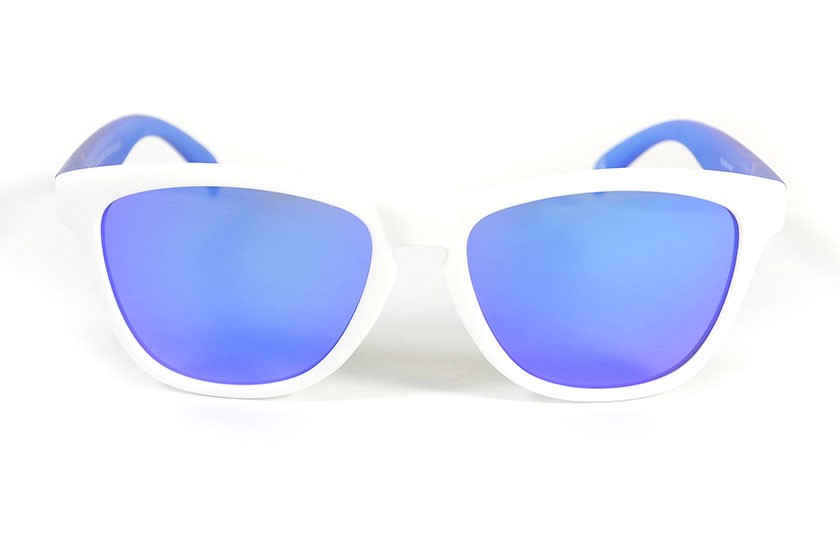 White - Blue glasses - Blue